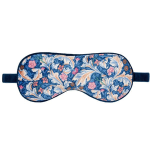 William Morris at Home Dove & Rose Velvet Lavender Eye Mask - Zebra Blush