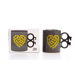 BIKE MUG - HEART CHAIN - Zebra Blush