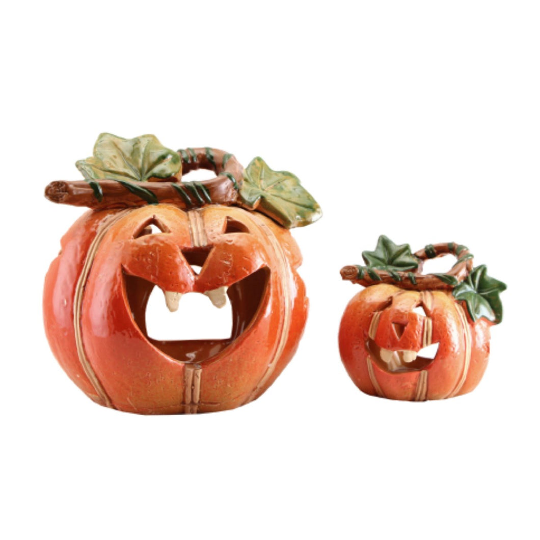 Ceramic Pumpkin Nitelite Orn