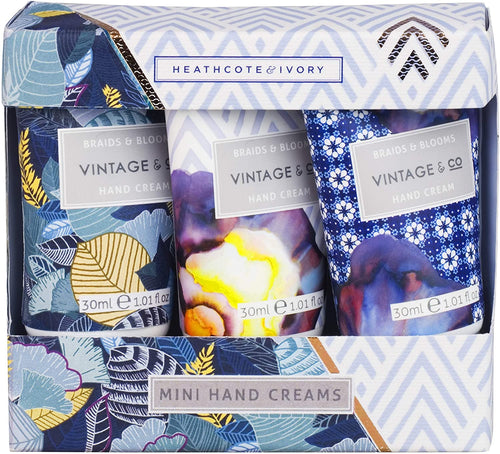 Vintage and Co Braids and Blooms Mini Hand Cream Trio - Zebra Blush