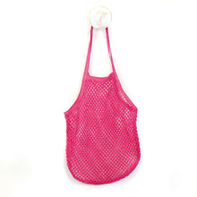 Load image into Gallery viewer, Magenta String Cotton Shopping Bag
