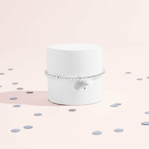 A Little Happy Hedgehog  Silver Bracelet
