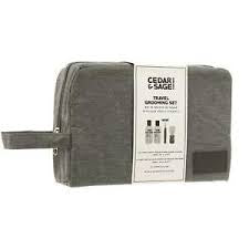 Cedar & Sage - Grooming Travel Set - Zebra Blush