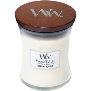 Island Coconut Woodwick Medium Candle - Zebra Blush