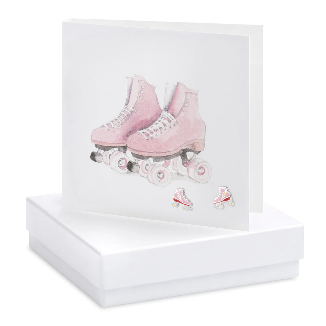 Boxed Earring Card Roller Skates