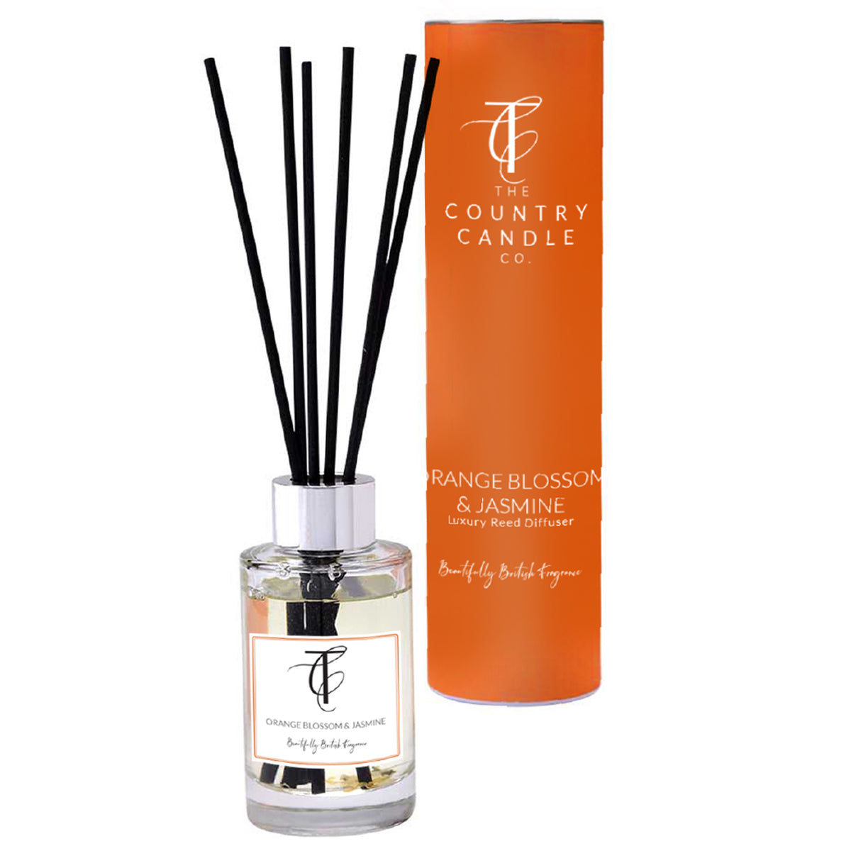 Orange Blossom & Jasmine Reed Diffuser- 100 ml – Zebra Blush