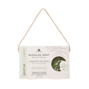 Essentials Gel Warming Migraine Band - Green - Zebra Blush