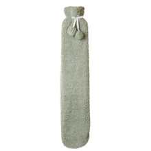 Load image into Gallery viewer, Faux Fur Long Hot Water Bottle- Mint Teddy
