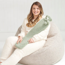 Load image into Gallery viewer, Faux Fur Long Hot Water Bottle- Mint Teddy
