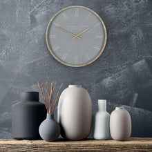 Load image into Gallery viewer, 12&quot; Nordic Wall Clock Cement - Zebra Blush
