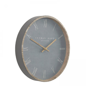 12" Nordic Wall Clock Cement - Zebra Blush