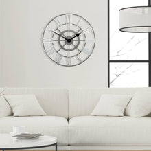 Load image into Gallery viewer, 24&quot; Evening Star Skeleton Clock - Zebra Blush
