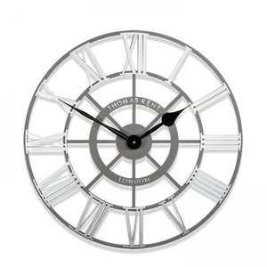 24" Evening Star Skeleton Clock - Zebra Blush