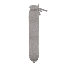 Load image into Gallery viewer, Faux Fur Long Hot Water Bottle-Grey - Zebra Blush
