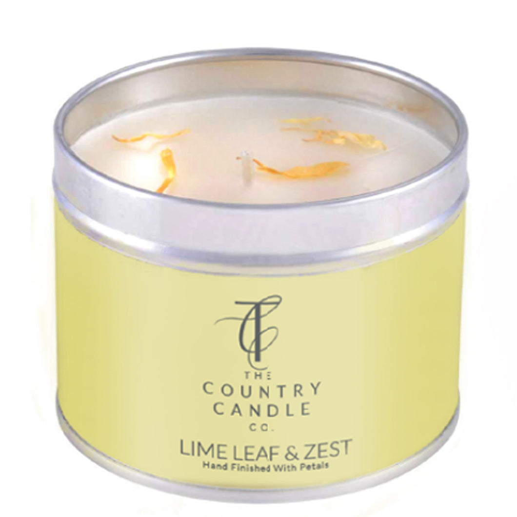 Lime Leaf & Zest Tin Candle