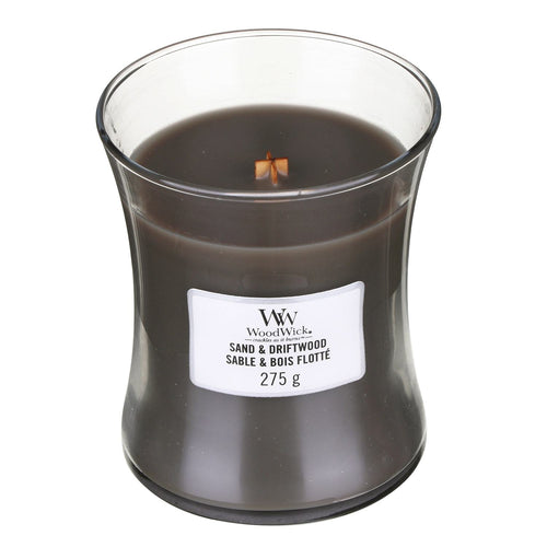 Sand & Driftwood Woodwick Medium Candle - Zebra Blush