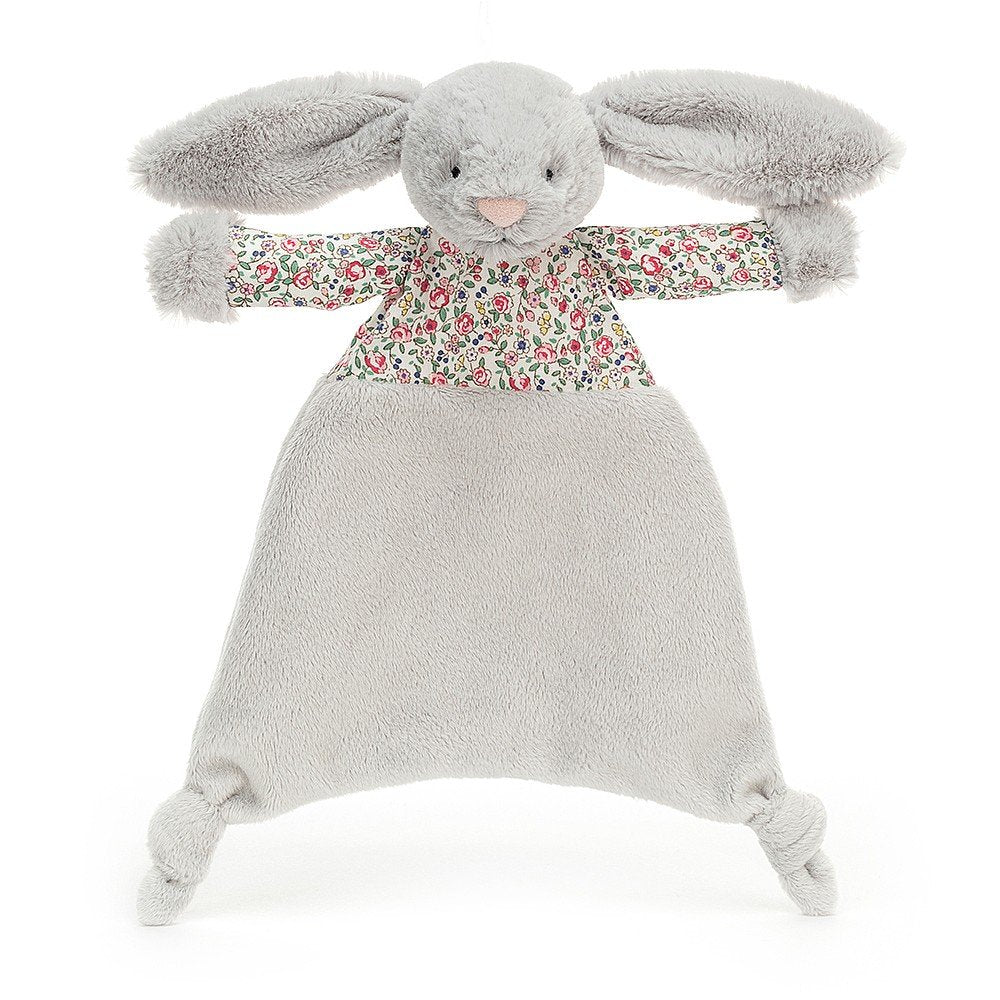 Blossom Silver Bunny Comforter - Zebra Blush