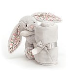 Load image into Gallery viewer, Blossom Silver Bunny Soother - Zebra Blush
