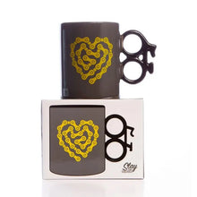 Load image into Gallery viewer, BIKE MUG - HEART CHAIN - Zebra Blush
