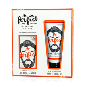 Mr Perfect Soap & Body Wash Gift Set – Spearmint and Patchouli - Zebra Blush