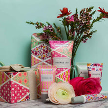 Load image into Gallery viewer, Vintage &amp; Co Fabrics &amp; Flowers Mini Hand Care Set - Zebra Blush
