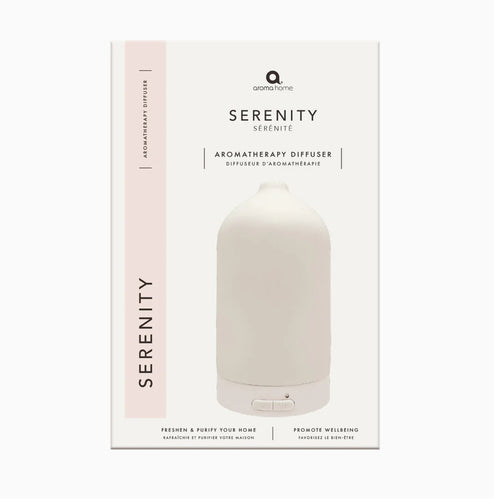 Serenity Ceramic Ultrasonic Diffuser - Zebra Blush