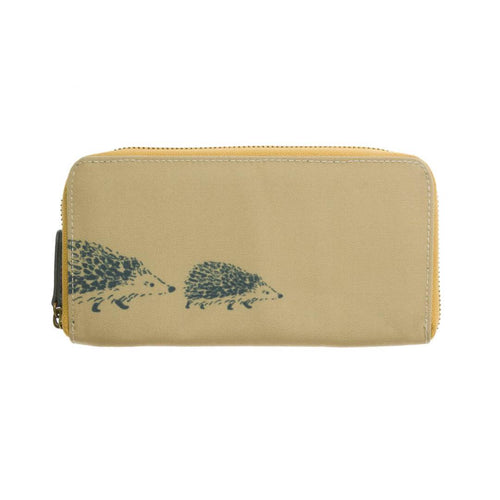 Wallet Purse - Polyester - Hedgehogs - Zebra Blush