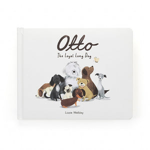 Otto the Loyal Long Dog Book - Zebra Blush