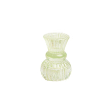 Load image into Gallery viewer, Boho Green Glass Candle Holder

