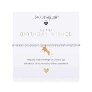 A Little Birthday Wishes Silver Bracelet