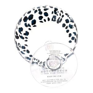 Frida Set of 2 Leopard Print Cocktail Glasses - Zebra Blush