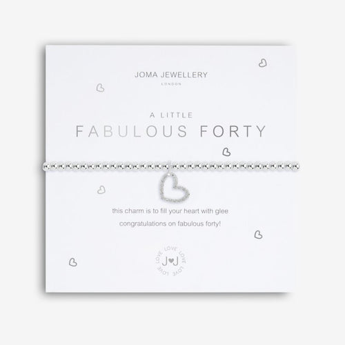 A LITTLE | FABULOUS FORTY | Silver | Bracelet - Zebra Blush