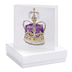 Coronation Crown Earring Card