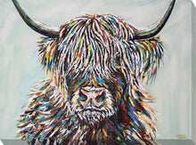Load image into Gallery viewer, Woolly Highland Cow II - Zebra Blush
