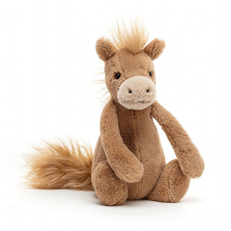 Bashful Pony Small - Zebra Blush
