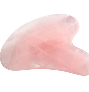 Gua Sha Massage Tool - Rose Quartz - Zebra Blush