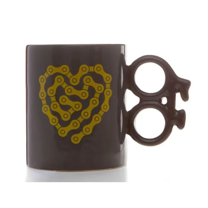 BIKE MUG - HEART CHAIN - Zebra Blush