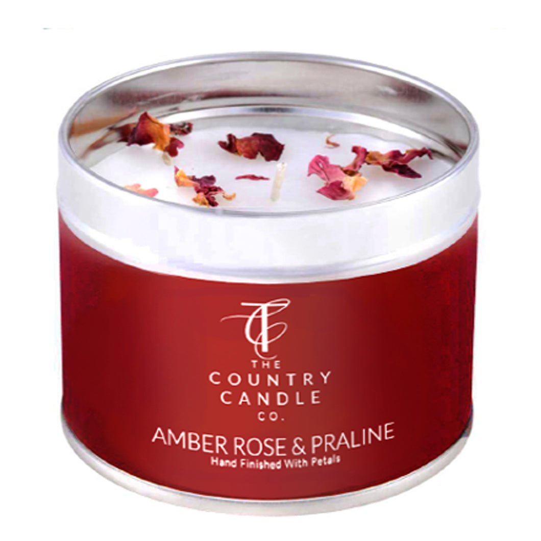 Amber Rose & Praline Tin Candle