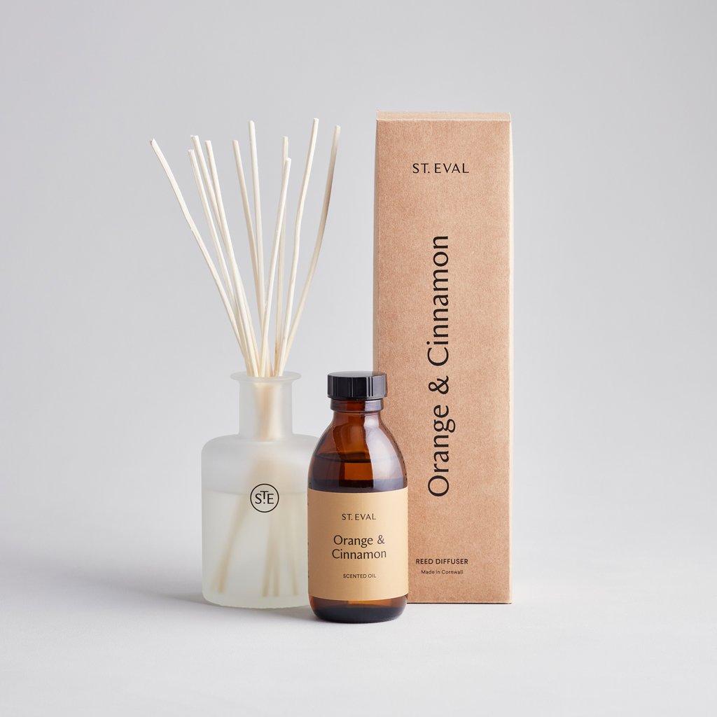 Orange & Cinnamon Reed Diffuser - Zebra Blush