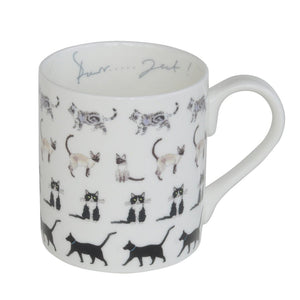 Mug - Standard - 'Purr...fect!' - Zebra Blush