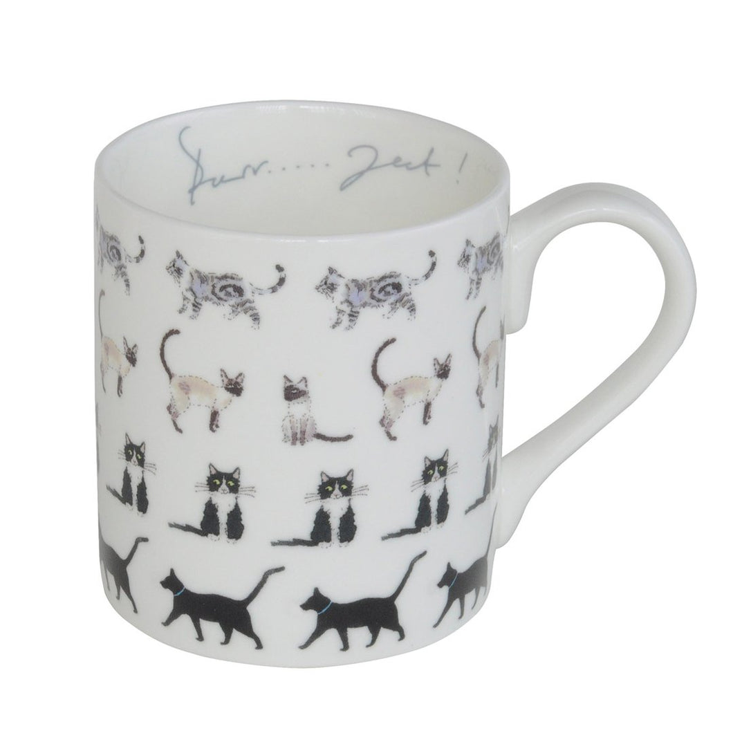 Mug - Standard - 'Purr...fect!' - Zebra Blush