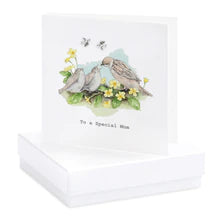 Boxed Birds Nest Earring Card