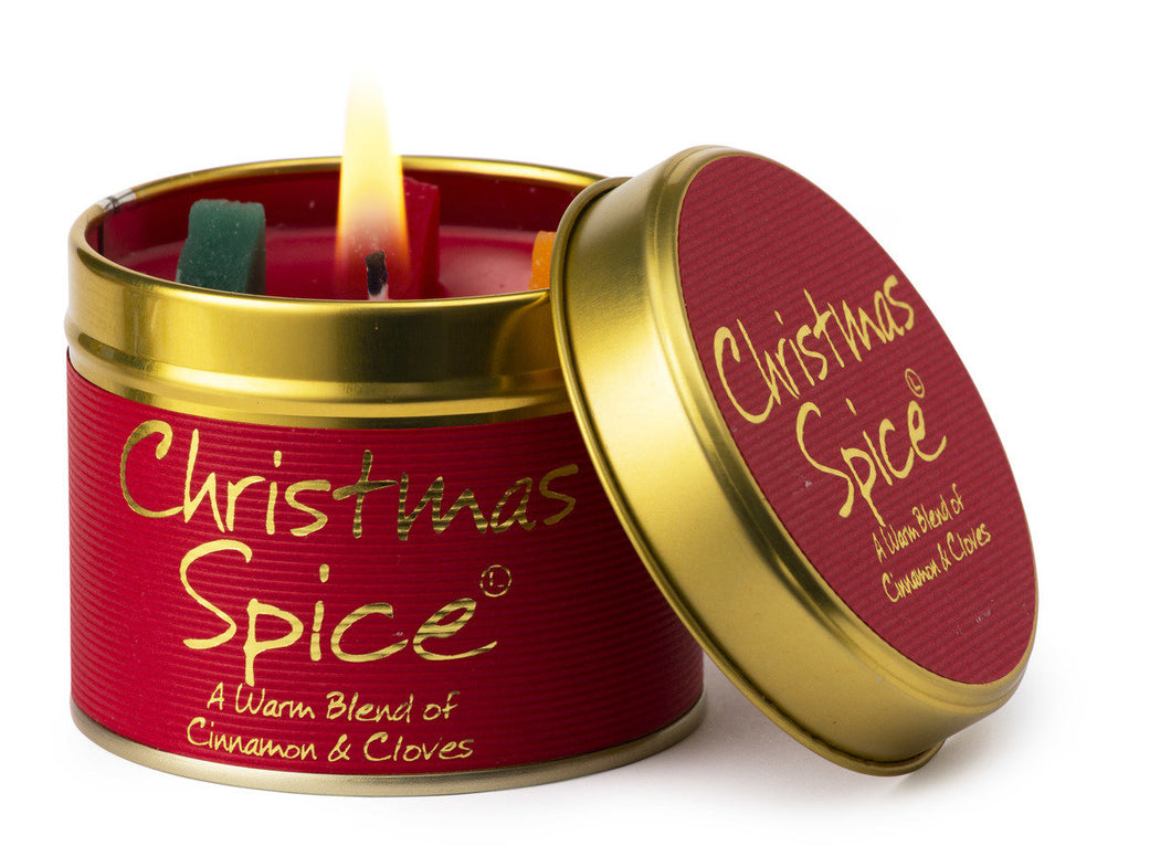 Christmas Spice Scented Tin Candle - Zebra Blush