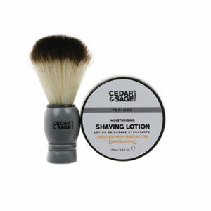 Cedar & Sage 2PC Mini Shaving Set - Zebra Blush