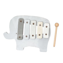 Load image into Gallery viewer, Bambino Wooden Toy Xylophone-Elephant - Zebra Blush
