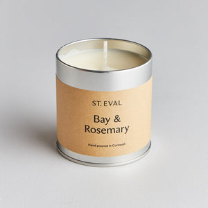 Bay & Rosemary Tin Candle - Zebra Blush