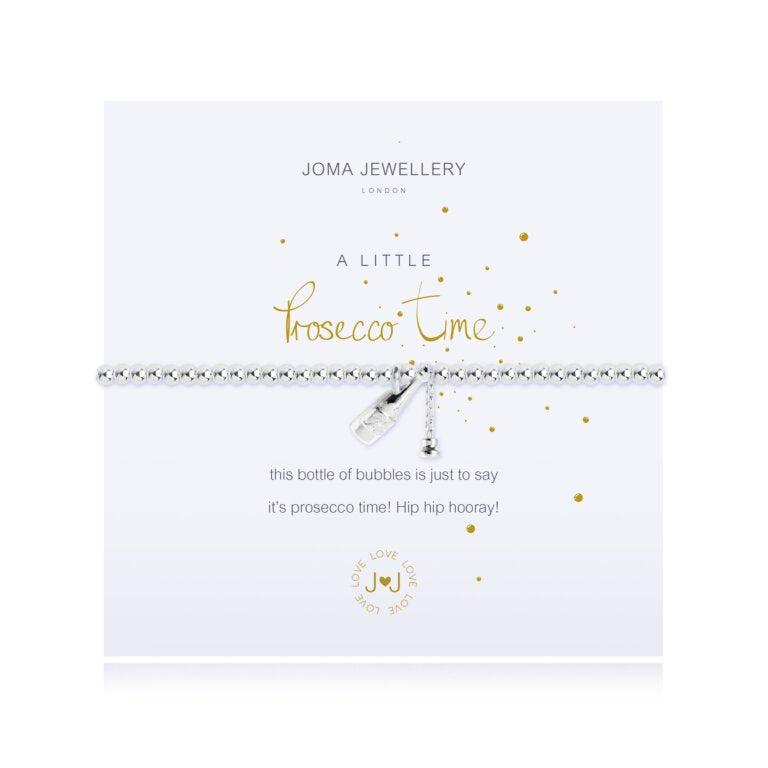 A LITTLE PROSECCO TIME silver bracelet
