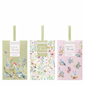 Flower Of Focus Scented Sachets (Fragranced Sachets x 3 in carton)