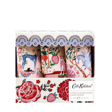 Cath Kidston Artists Kingdom Hand Cream Trio (3x30ml) - Zebra Blush