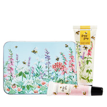 Load image into Gallery viewer, Busy Bees Hand &amp; Lip Tin (Hand Cream 50ml &amp; Lip Balm 10ml)
